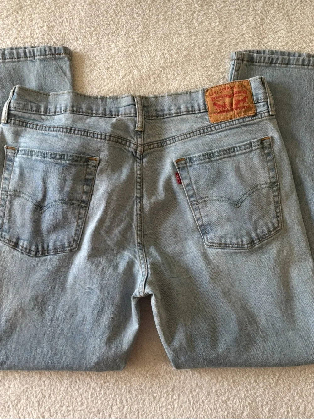 Levi’s Men's Straight-Leg Jeans in Wash Light Blue